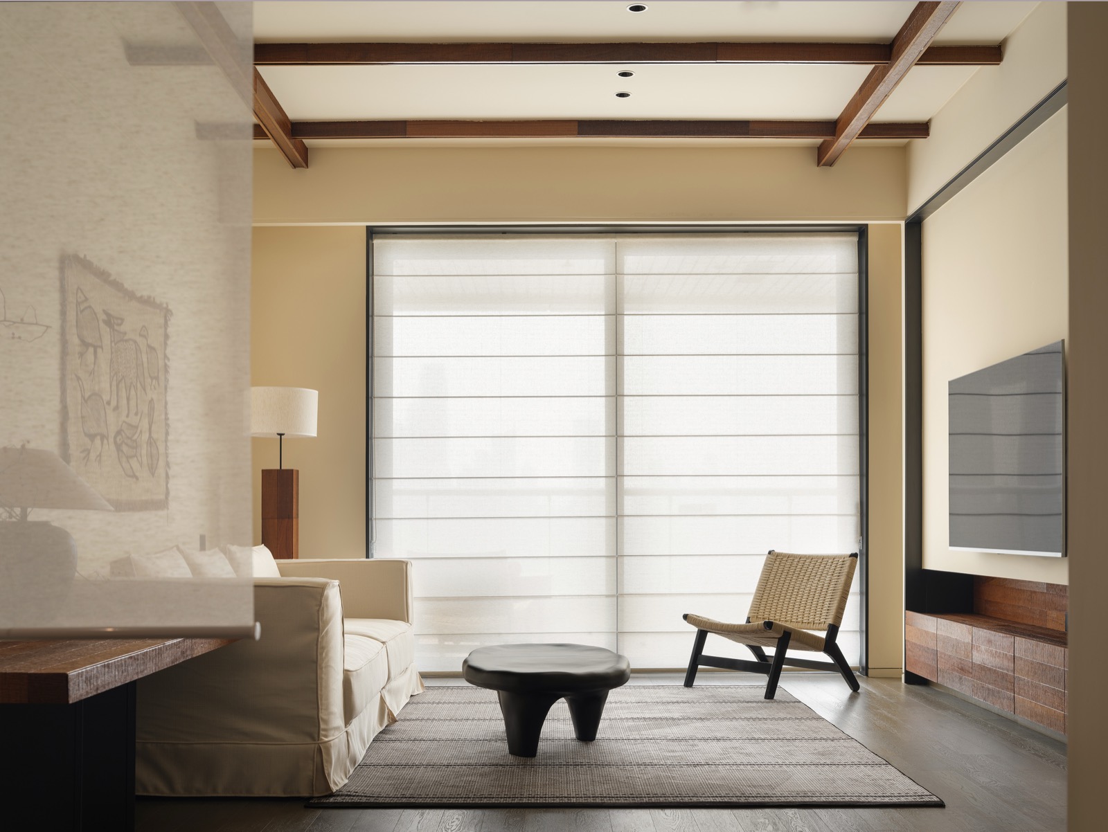 Lounge chairs by the window